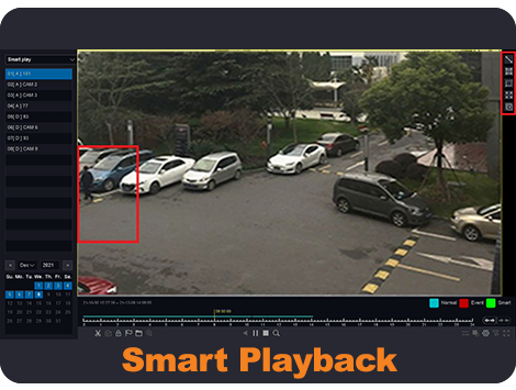 Smart Playback - خرید دستگاه ضبط تصاویر - دستگاه برایتون UVR7TQ16H-G1C5